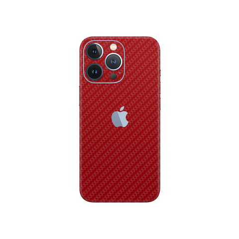 Carbon Fiber Red Skin for iPhone 13 Pro