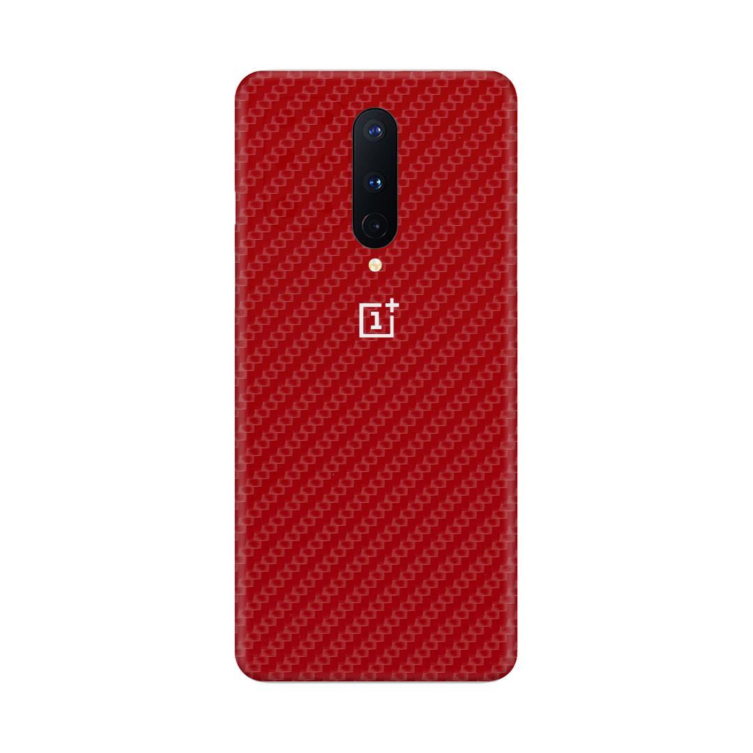 Carbon Fiber Red Skin for OnePlus 8