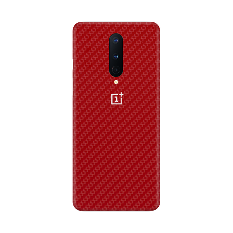 Carbon Fiber Red Skin for OnePlus 8