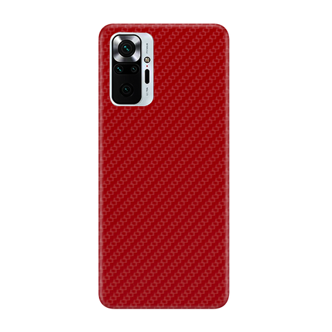 Carbon Fiber Red Skin for Redmi Note 10 Pro