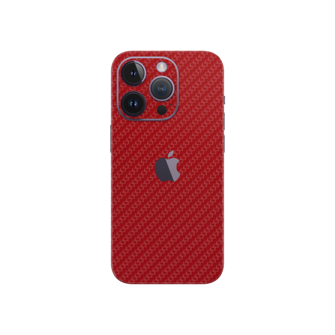 Carbon Fiber Red Skin for IPhone 14 Pro