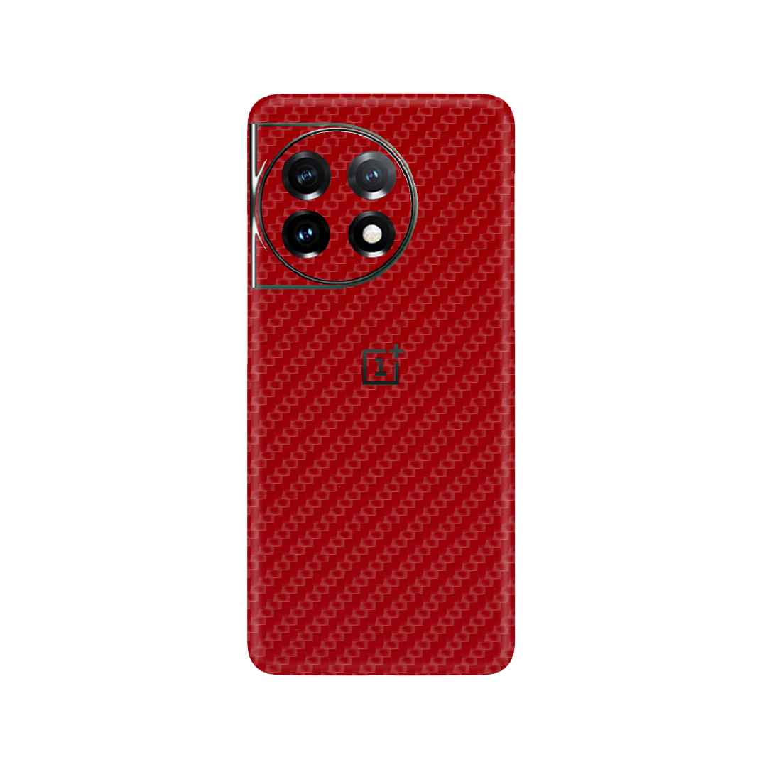 Carbon Fiber Red Skin for OnePlus 11R 5G