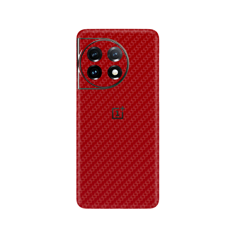 Carbon Fiber Red Skin for OnePlus 11R 5G