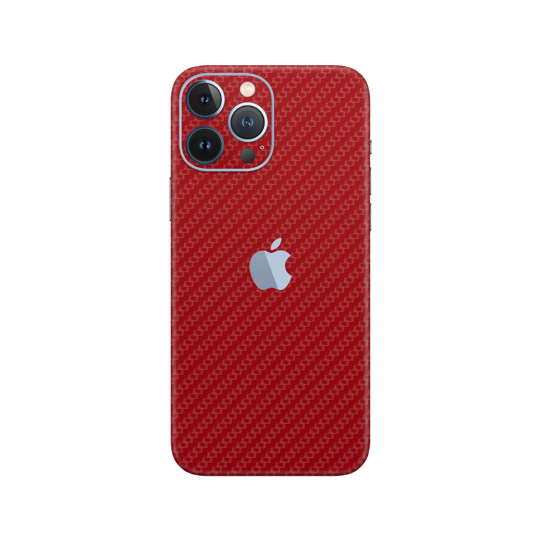 Carbon Fiber Red Skin for iPhone 13 Pro Max