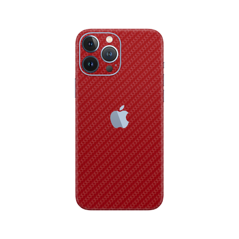 Carbon Fiber Red Skin for iPhone 13 Pro Max