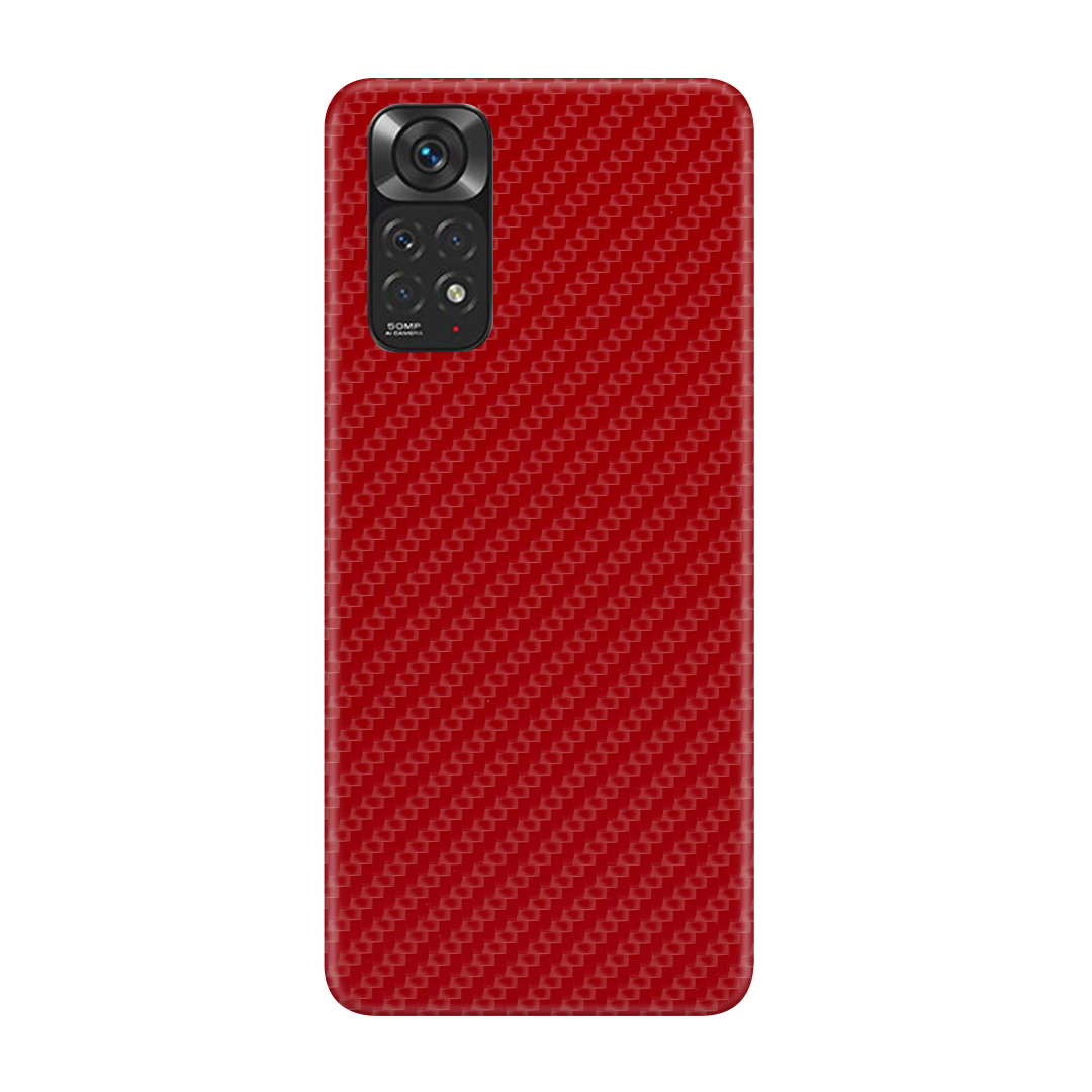 Carbon Fiber Red Skin for Redmi Note 11