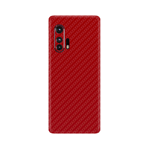 Carbon Fiber Red Skin for Motorola Edge Plus