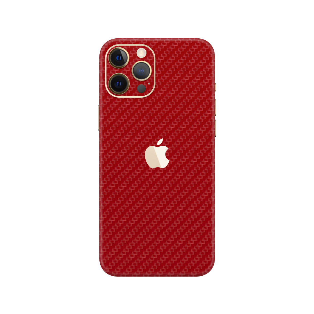 Carbon Fiber Red Skin for iPhone 12 Pro Max