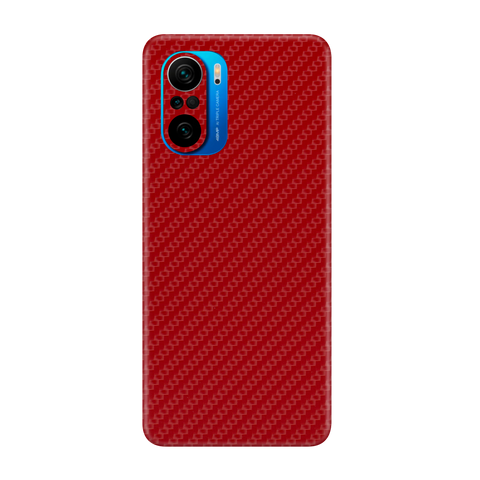 Carbon Fiber Red Skin for Poco F3