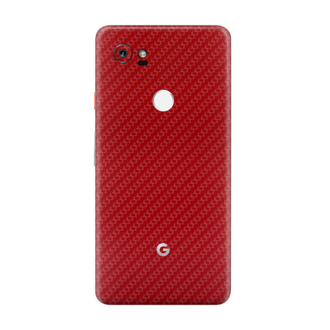 Carbon Fiber Red Skin for Google Pixel 2XL