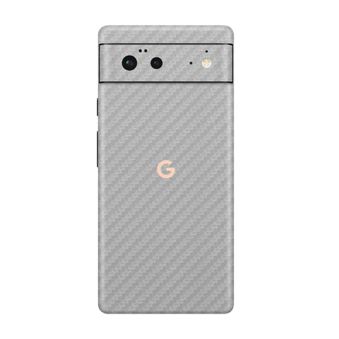 Carbon Fiber Silver Skin for Google Pixel 6