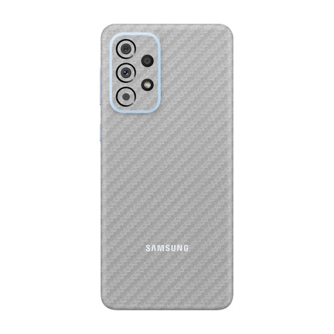 Carbon Fiber Silver Skin for Samsung A53