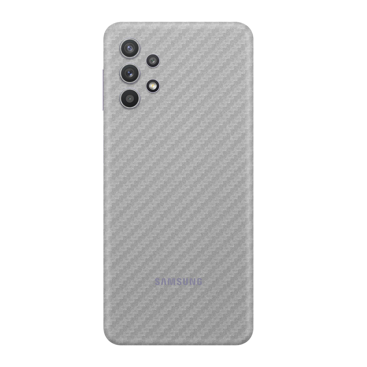 Carbon Fiber Silver Skin for Samsung A72