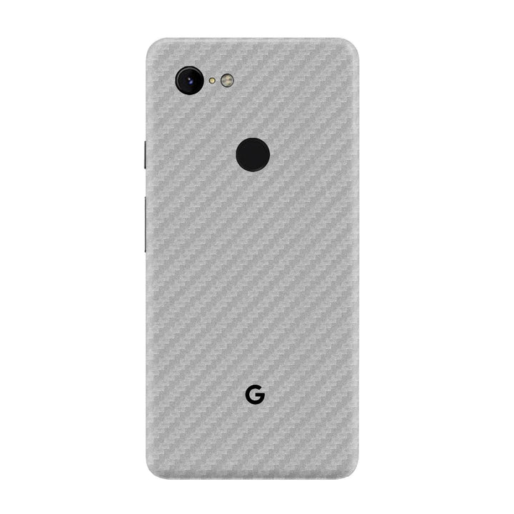 Carbon Fiber Silver Skin for Google Pixel 3A XL