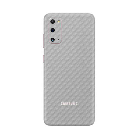 Carbon Fiber Silver Skin for Samsung S20