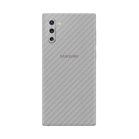 Carbon Fiber Silver Skin for Samsung Note 10