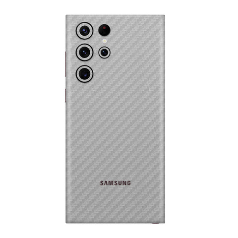 Carbon Fiber Silver Skin for Samsung S23 Ultra