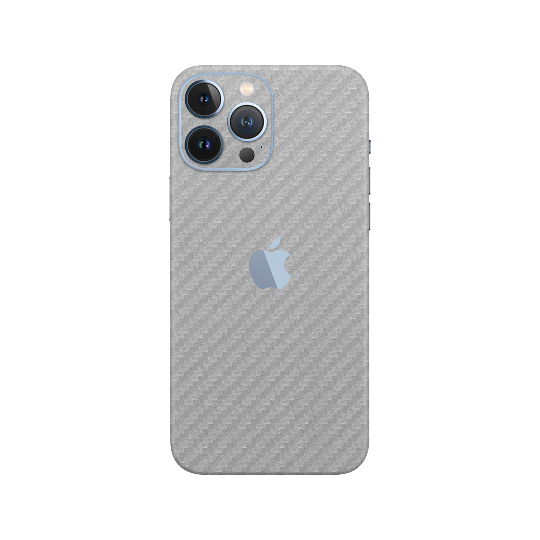 Carbon Fiber Silver Skin for iPhone 13 Pro Max