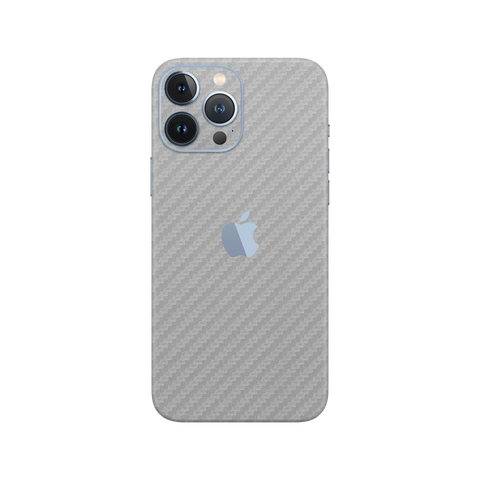 Carbon Fiber Silver Skin for iPhone 13 Pro Max