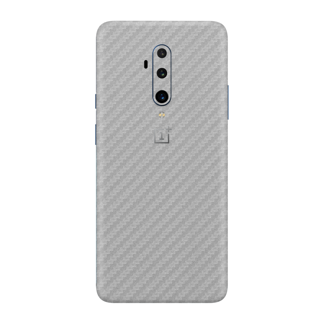 Carbon Fiber Silver Skin for OnePlus 7T Pro