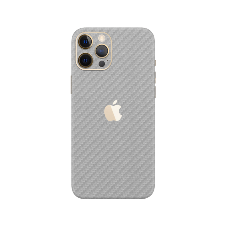 Carbon Fiber Silver Skin for iPhone 12 Pro Max