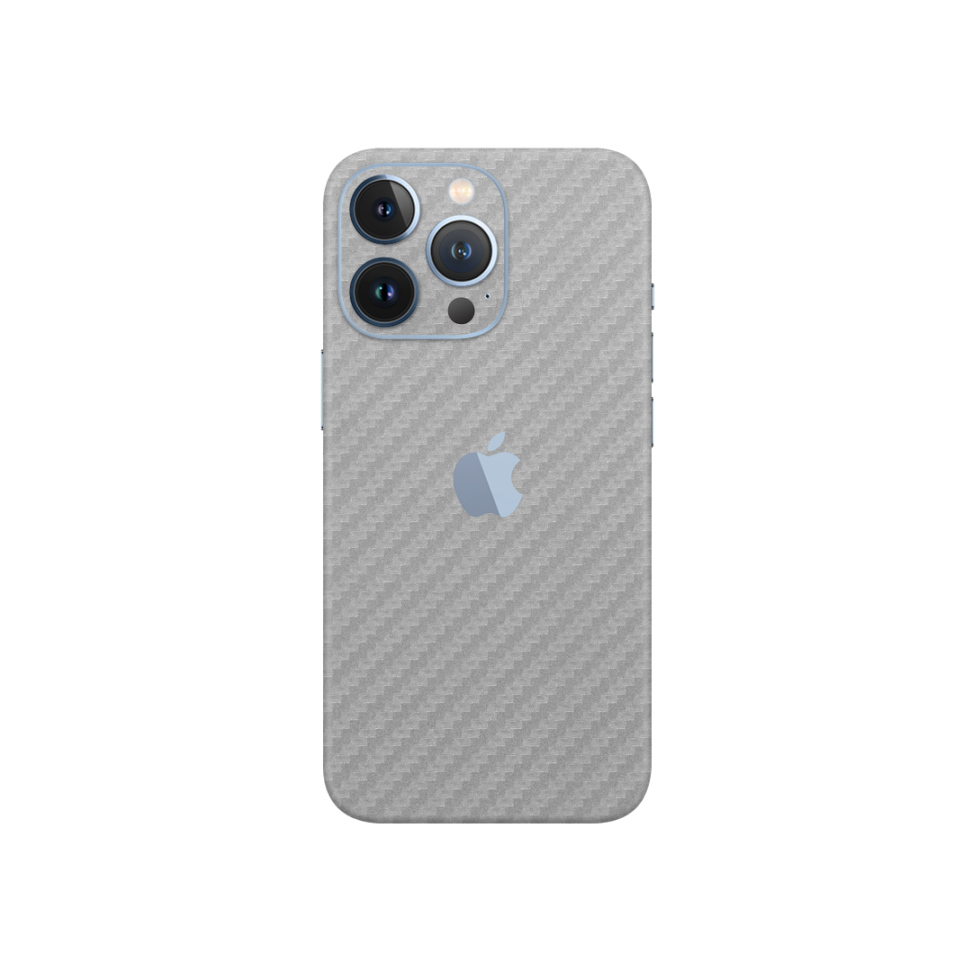 Carbon Fiber Silver Skin for iPhone 13 Pro