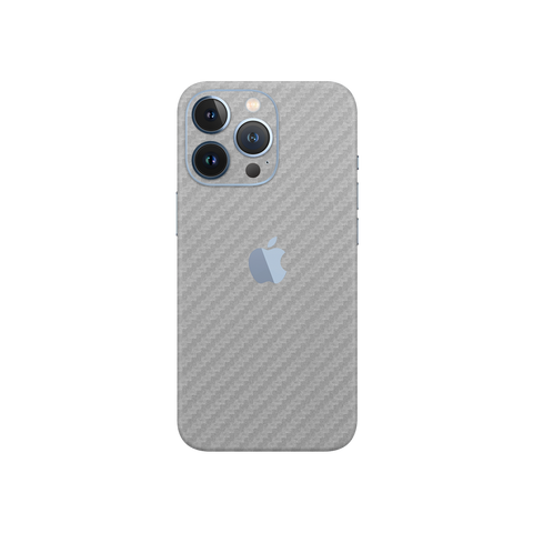 Carbon Fiber Silver Skin for iPhone 13 Pro