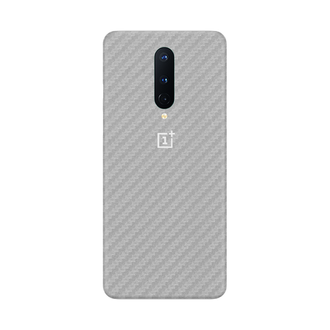 Carbon Fiber Silver Skin for OnePlus 8