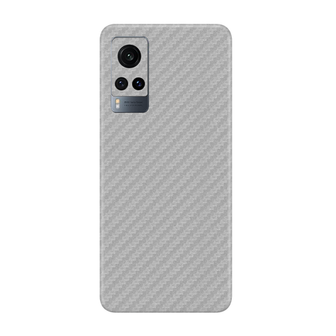 Carbon Fiber Silver Skin for Vivo X60