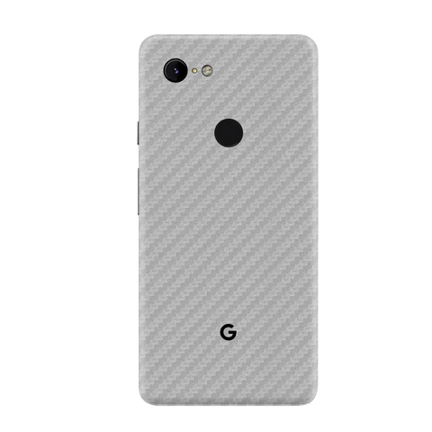 Carbon Fiber Silver Skin for Google Pixel 3