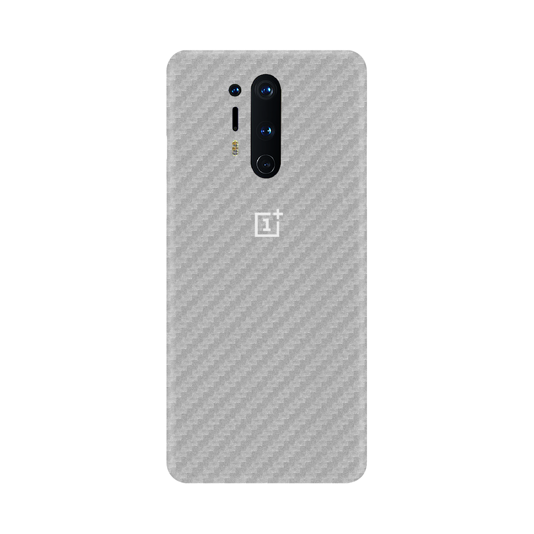 Carbon Fiber Silver Skin for OnePlus 8 Pro