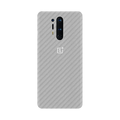 Carbon Fiber Silver Skin for OnePlus 8 Pro