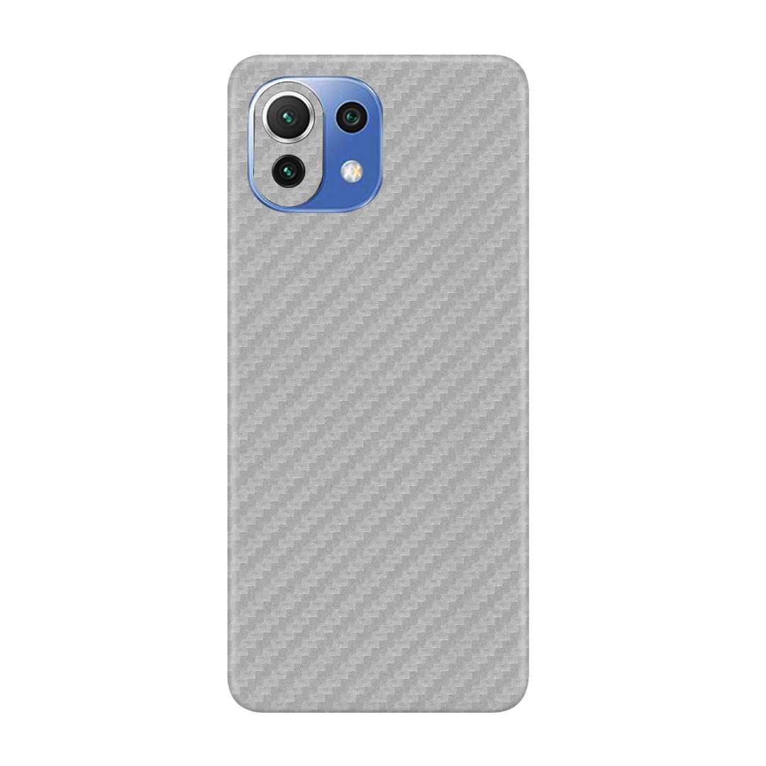 Carbon Fiber Silver Skin for MI 11 Lite