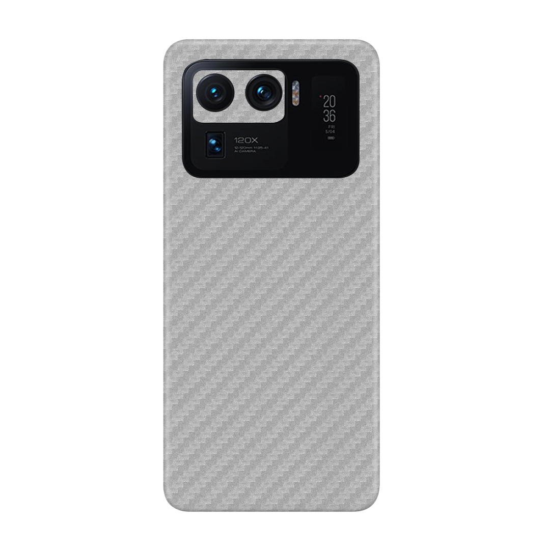 Carbon Fiber Silver Skin for MI Note 10 Lite