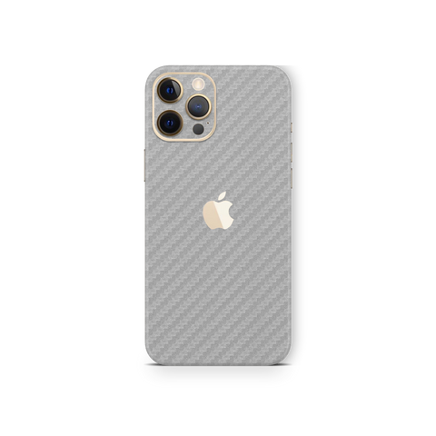 Carbon Fiber Silver Skin for iPhone 12 Pro