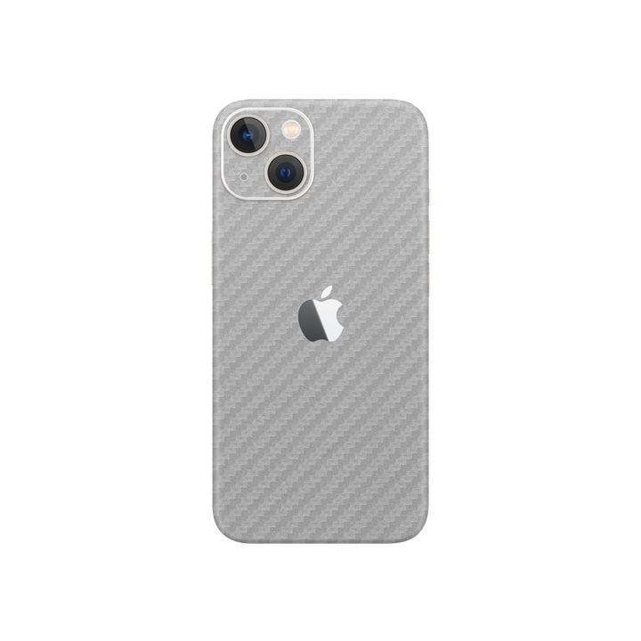 Carbon Fiber Silver Skin for iPhone 13 Mini