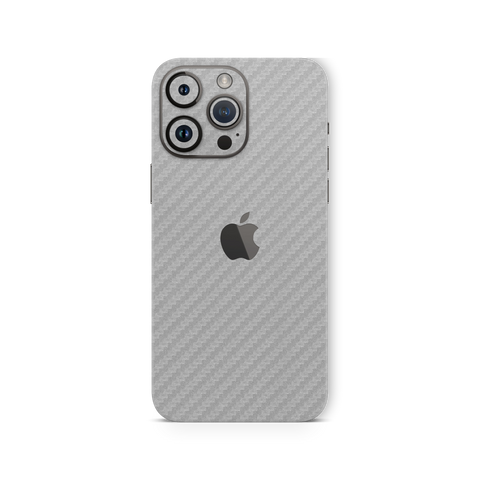 Carbon Fiber Silver Skin for Iphone 15 Pro Max