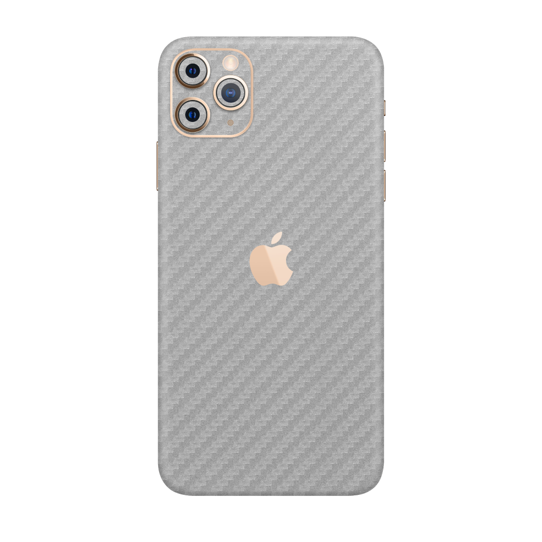 Carbon Fiber Silver Skin for iPhone 11 Pro Max