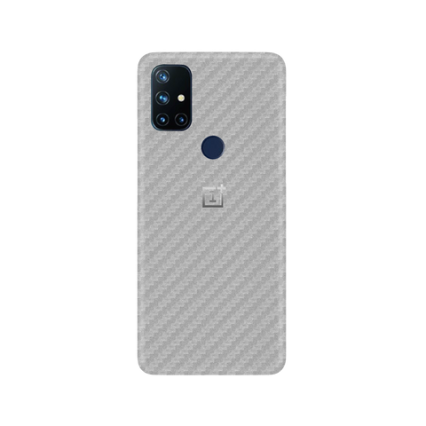 Carbon Fiber Silver Skin for OnePlus Nord N10 5G