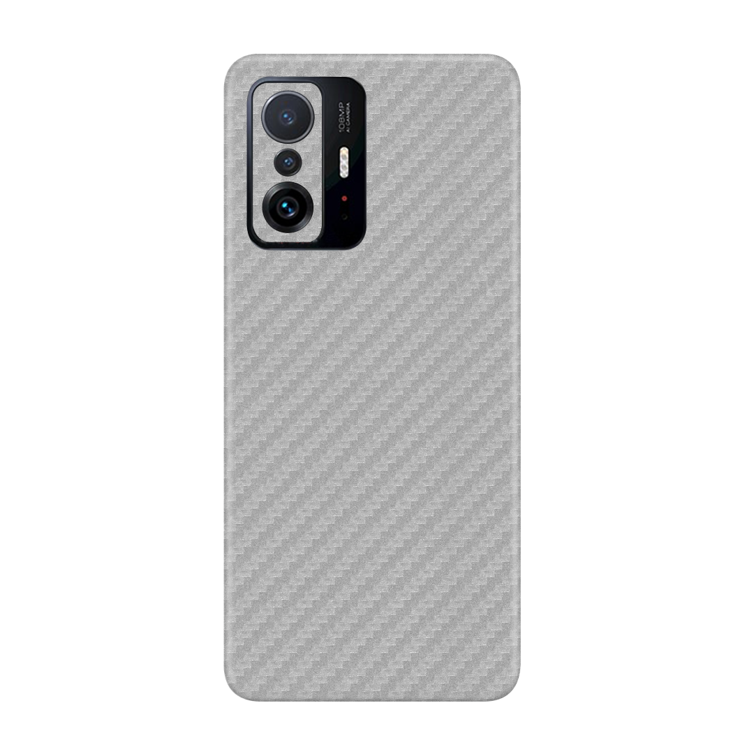 Carbon Fiber Silver Skin for MI 11T Pro