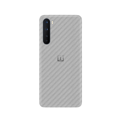 Carbon Fiber Silver Skin for OnePlus Nord 5G