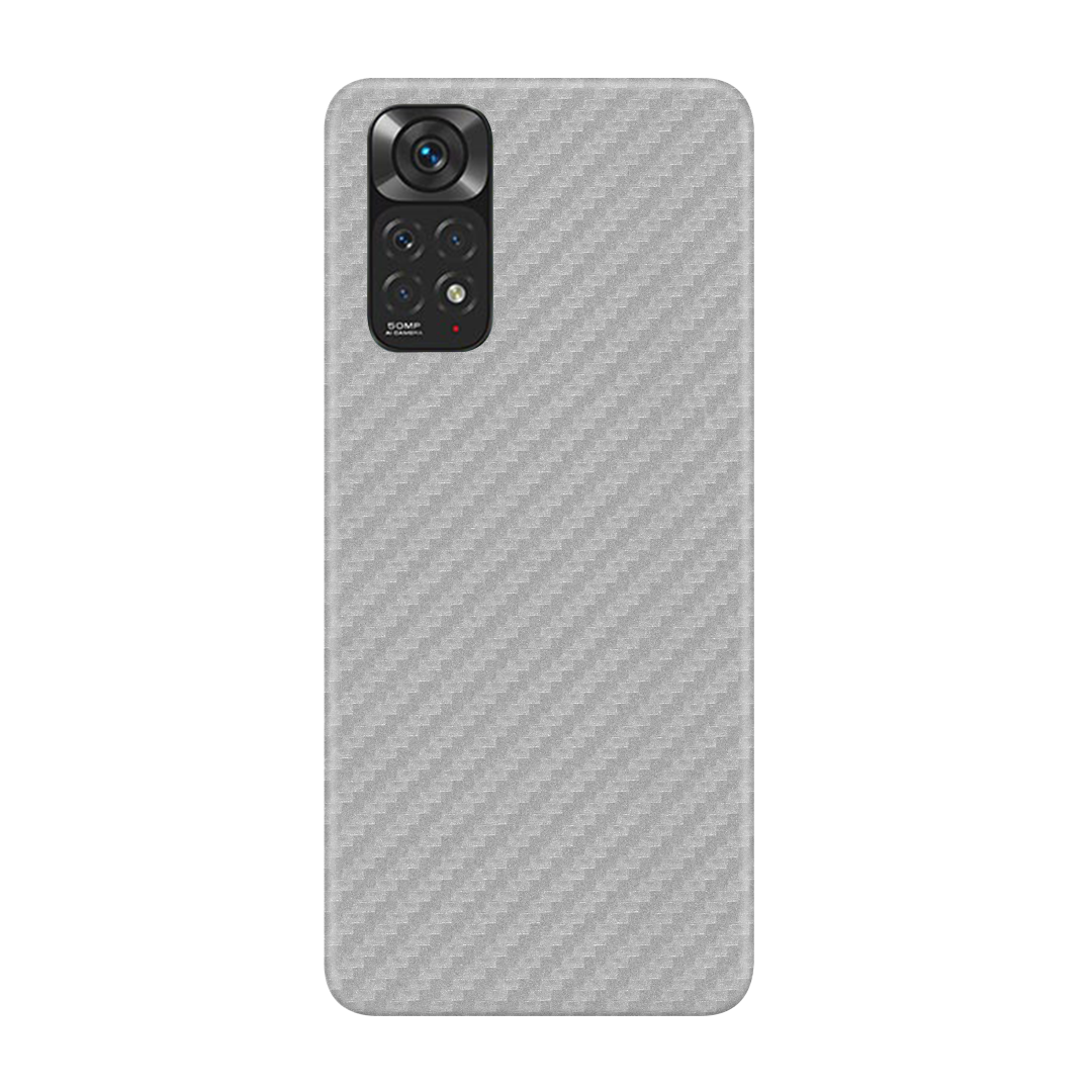 Carbon Fiber Silver Skin for Redmi Note 11