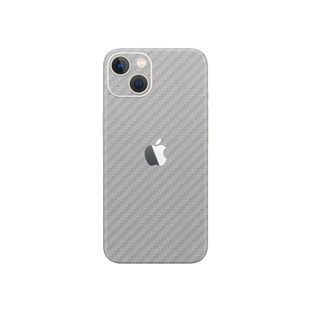 Carbon Fiber Silver Skin for iPhone 13