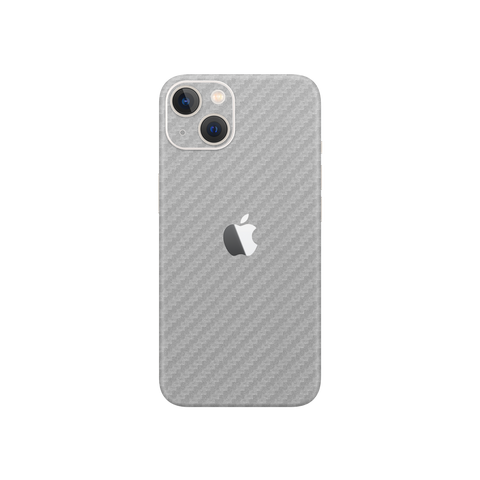 Carbon Fiber Silver Skin for iPhone 13