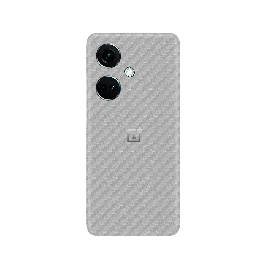 Carbon Fiber Silver Skin for OnePlus Nord CE 3 5G
