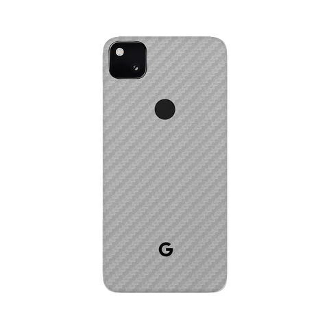 Carbon Fiber Silver Skin for Google Pixel 4