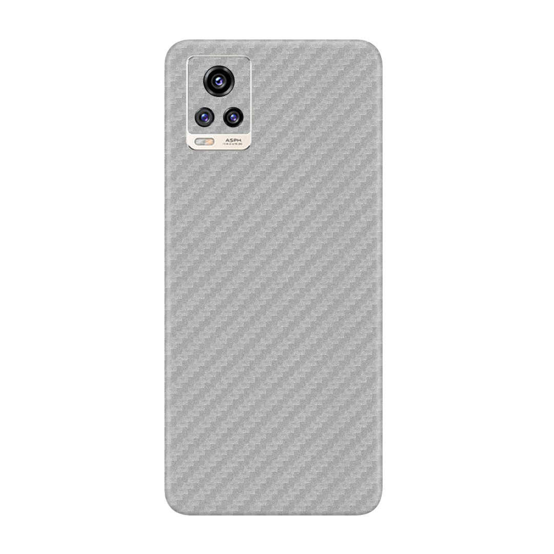 Carbon Fiber Silver Skin for Vivo V20