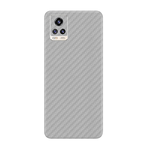 Carbon Fiber Silver Skin for Vivo V20