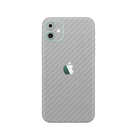 Carbon Fiber Silver Skin for iPhone 11