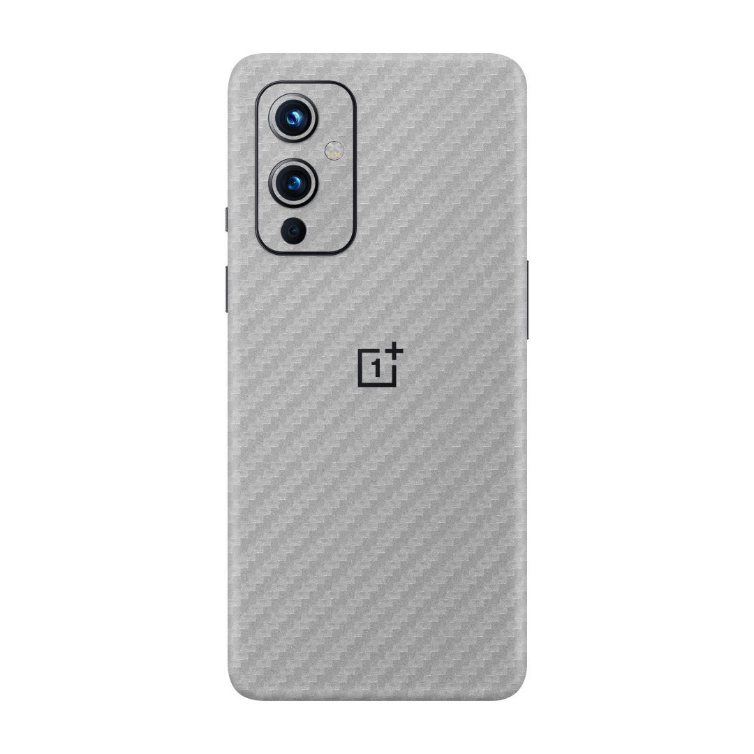 Carbon Fiber Silver Skin for OnePlus 9